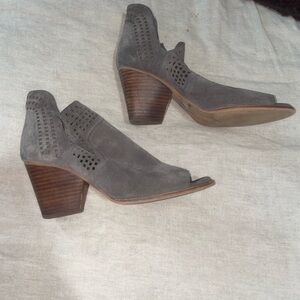 Gianni Bini Charcoal Heeled Ankle Boots